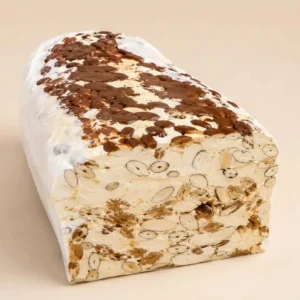 Nougat artisanal au miel français, chocolat et noisettes d'Alsace - Bisch de Bruche - Trésor de la Nature