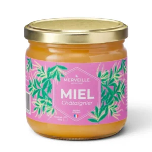 Pot de miel de châtaignier du Périgord 500 g - Merveille Apiculture - Trésor de la Nature