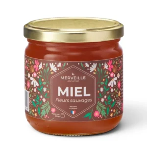 Pot de miel de fleurs sauvages du Périgord 500 g - Merveille Apiculture - Trésor de la Nature
