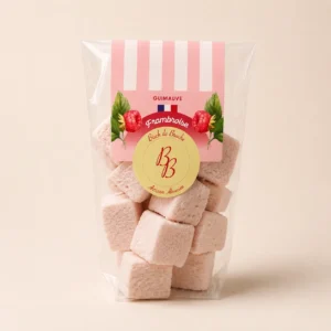 Guimauves artisanales à la framboise d'Alsace - Bisch de Bruche - Trésor de la Nature