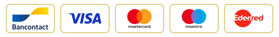 Moyens de paiement acceptés chez Trésor de la Nature : Bancontact, Visa, Mastercard, Maestro et Edenred.