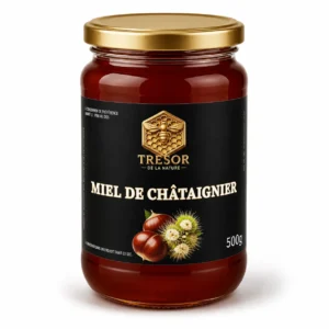 Pot de miel de châtaignier d'Italie 500 g - Trésor de la Nature